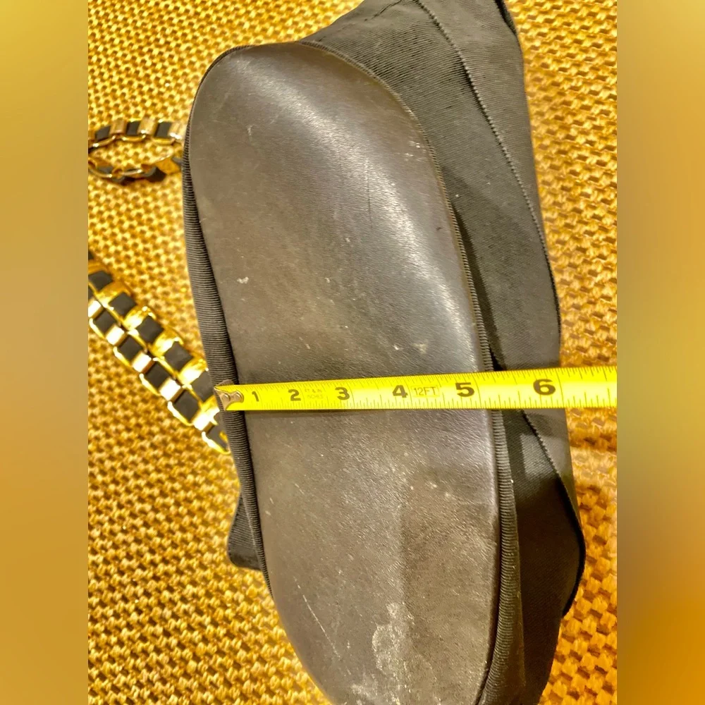 Salvatore Ferragamo Canvas Black Chain Strap Bag - Picture 12 of 17